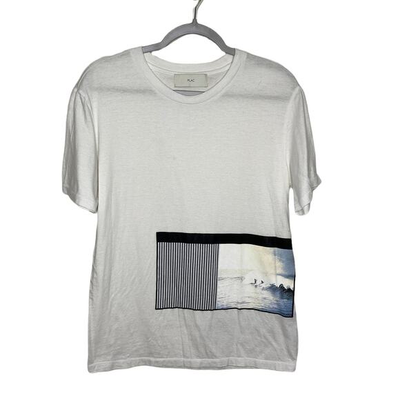 PLAC Men's T-Shirt Surfer Graphic Size Medium - Picture 1 of 6